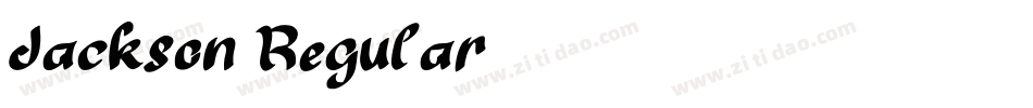 Jackson Regular字体转换